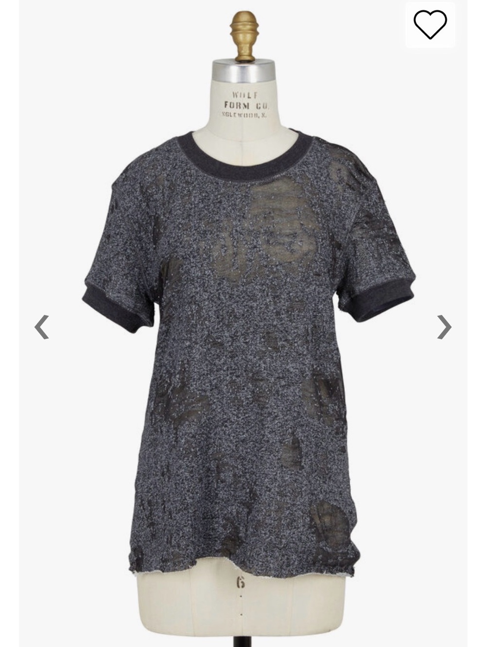 IRO Jeans Distressed Top